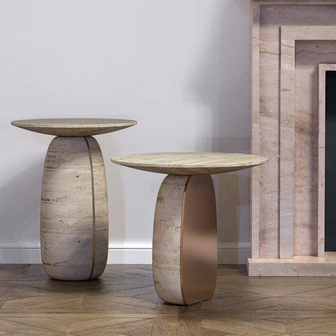 Monitillo 1980 Side Tables<Ducale Half Base Side Table