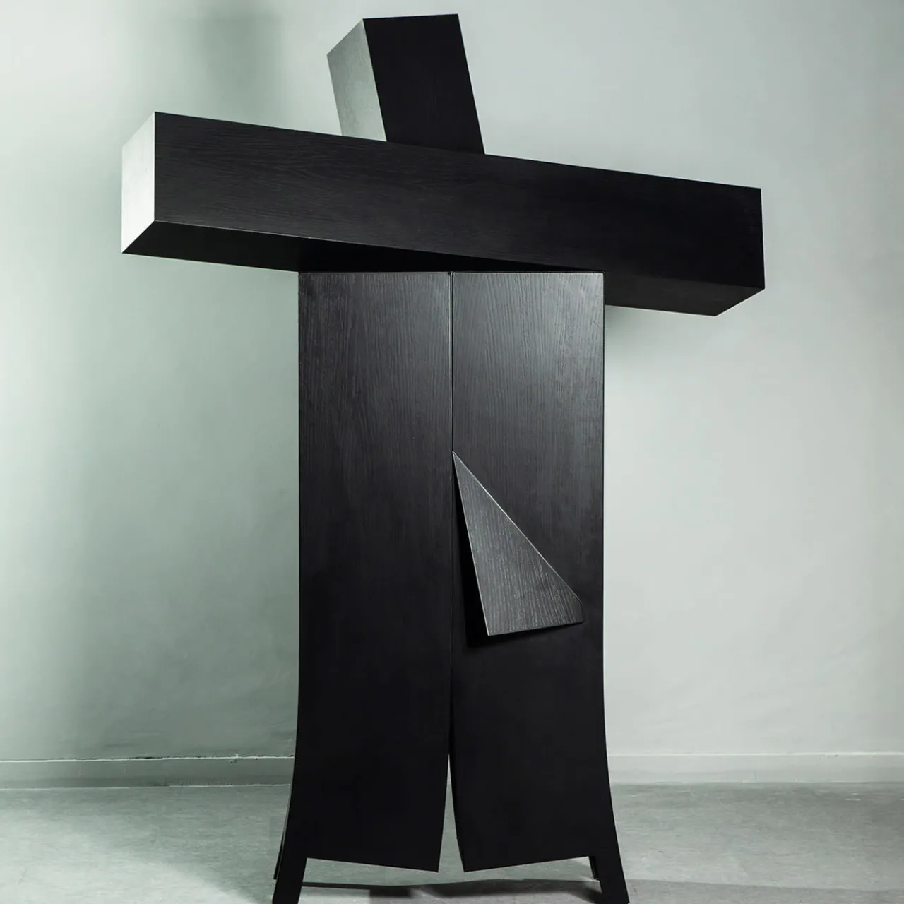 Paolo Pallucco Cabinets<Dulce Mamita Black Lacquered Oak Cabinet