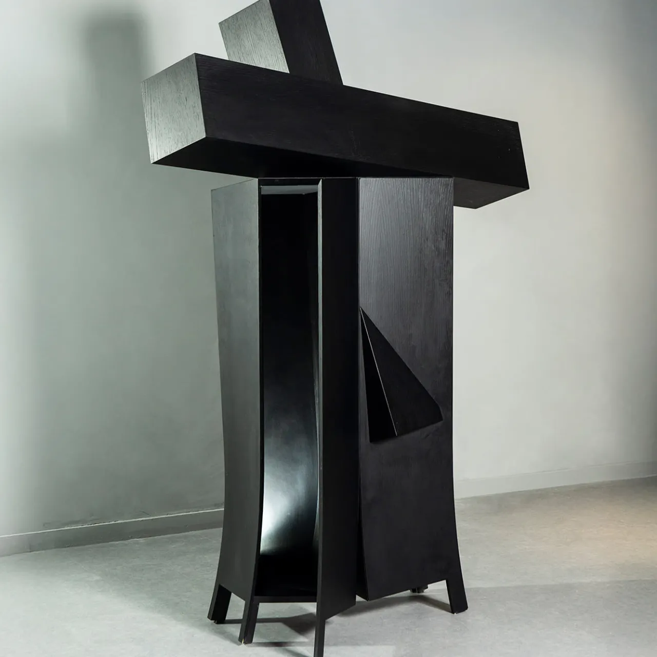 Paolo Pallucco Cabinets<Dulce Mamita Black Lacquered Oak Cabinet