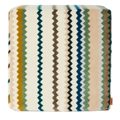 Missoni Home Collection Other Outdoor Furniture<Dune Cube Earth & Green Tones Outdoor Pouf