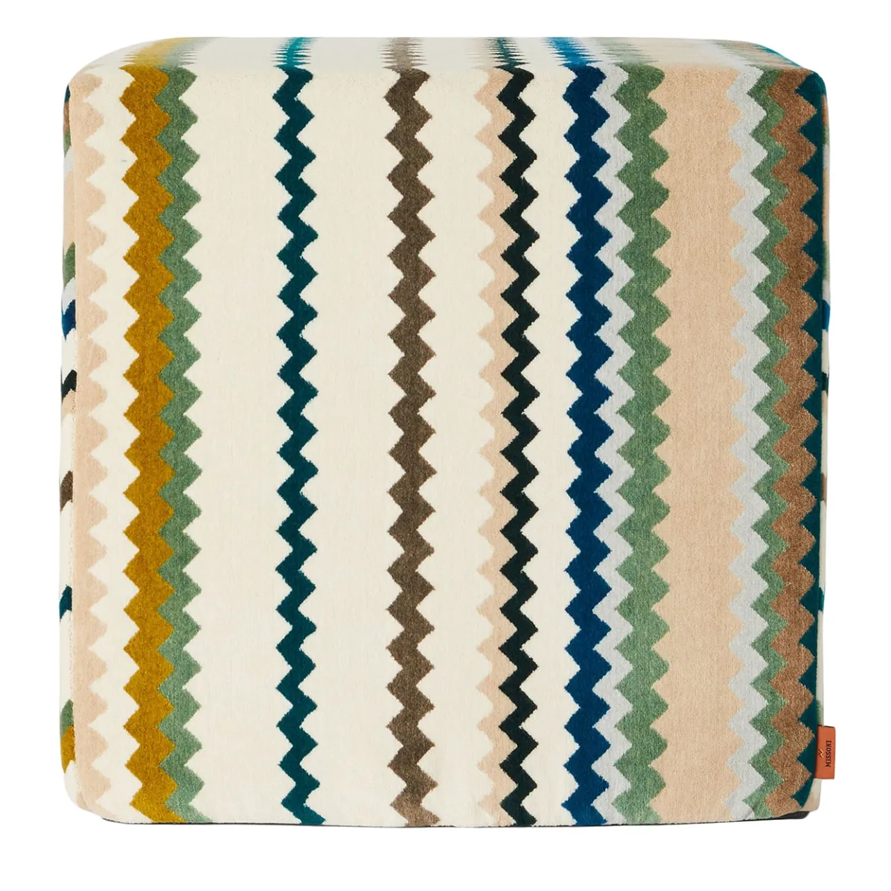 Missoni Home Collection Other Outdoor Furniture<Dune Cube Earth & Green Tones Outdoor Pouf
