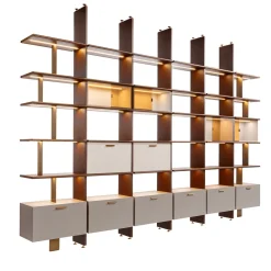 Carpanese Home Bookcases<Duo Large Shelving