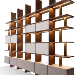 Carpanese Home Bookcases<Duo Large Shelving
