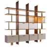 Carpanese Home Bookcases<Duo Medium Shelving