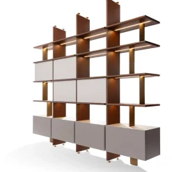 Carpanese Home Bookcases<Duo Medium Shelving