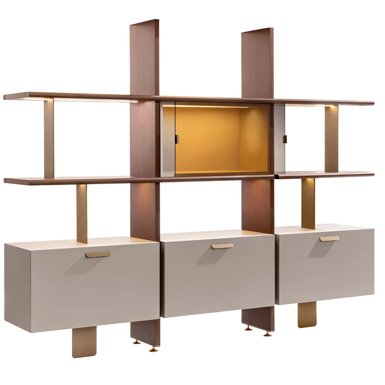 Carpanese Home Bookcases<Duo Small Wall Shelving