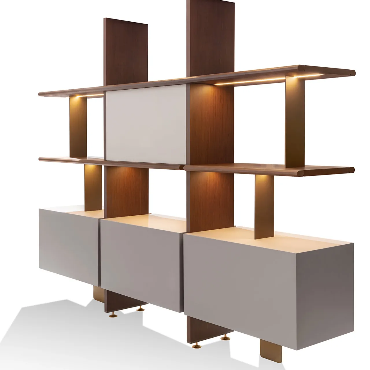 Carpanese Home Bookcases<Duo Small Wall Shelving