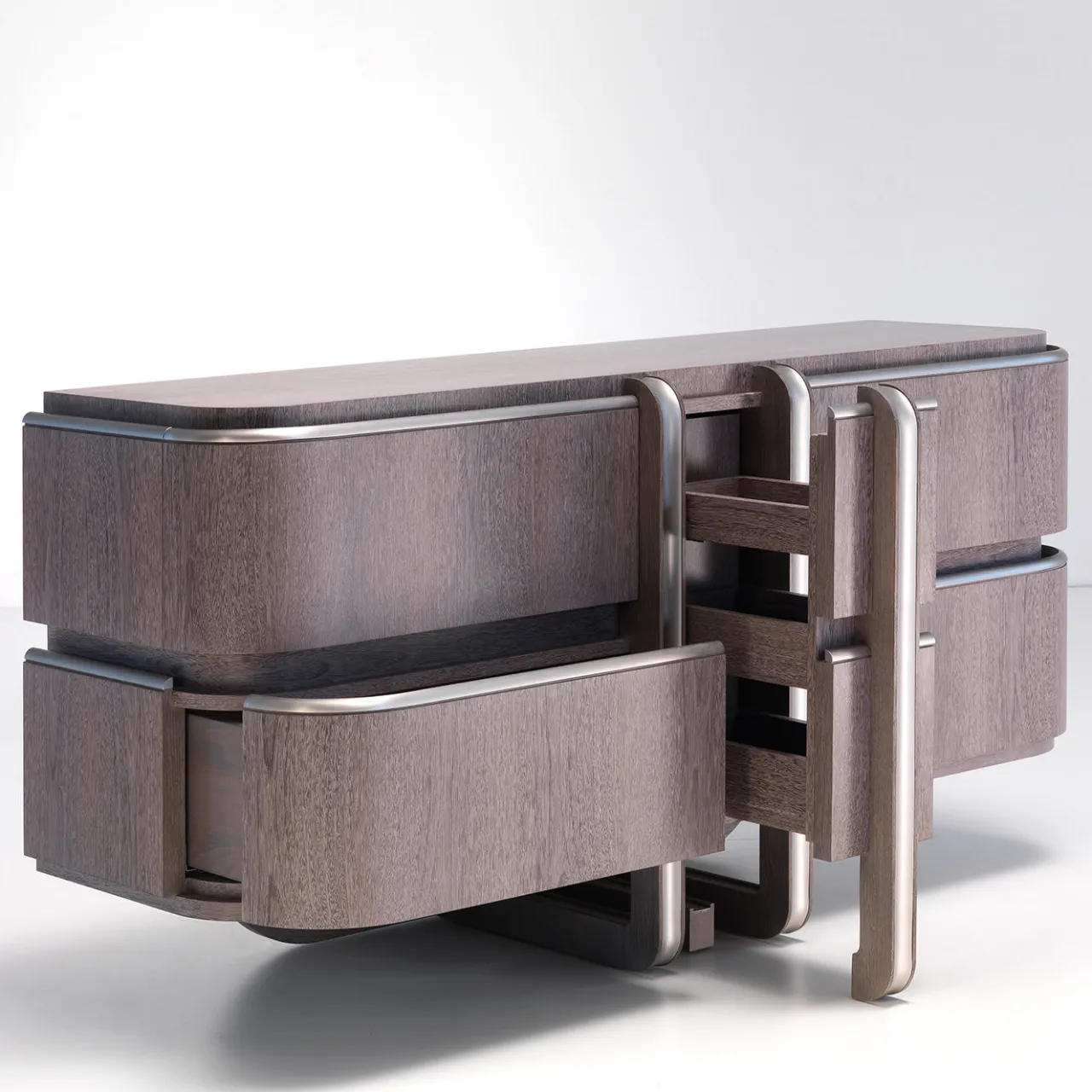 Annibale Colombo Dressers<Durmast and Sucupira Nightstand