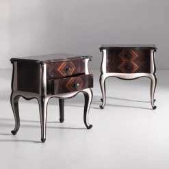 Annibale Colombo Nightstands<Ebony and Cherry Nightstand