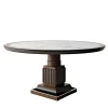 Provasi Dining Tables<Ebony and Marble Round Table