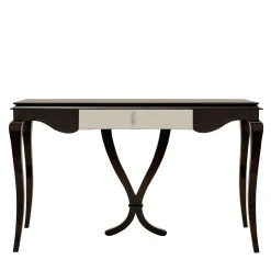 LCI_DECORA Desk & Writing Tables<Ebony Black Writing Desk with White Drawer