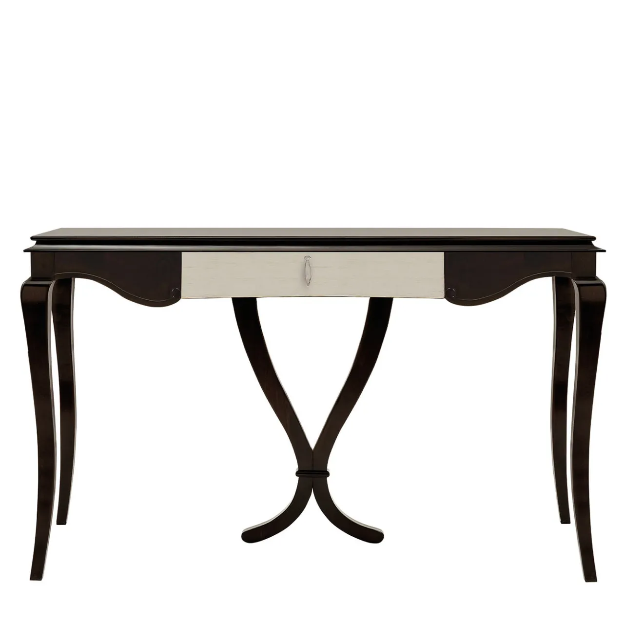 LCI_DECORA Desk & Writing Tables<Ebony Black Writing Desk with White Drawer