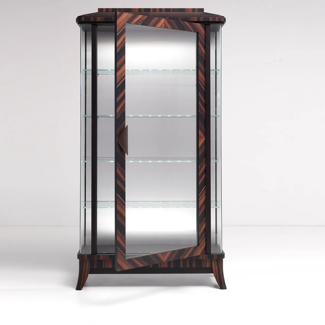 Annibale Colombo Cabinets<Ebony 1-Door Display Cabinet