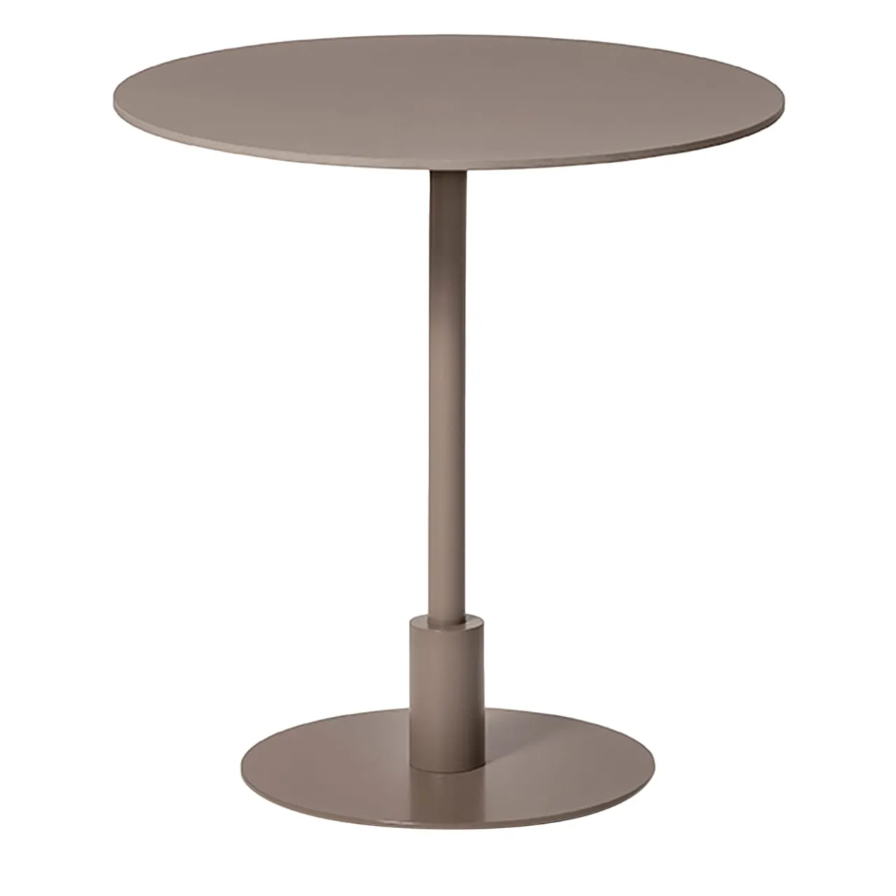 TrabA' Outdoor Dining Tables<Echo Round Taupe Table by Gabbertas Studio