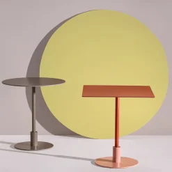 TrabA' Outdoor Dining Tables<Echo Square Pink & Red Table by Gabbertas Studio