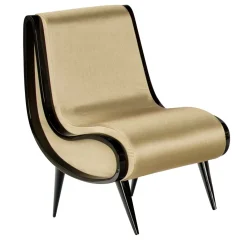 Extroverso Lounge Chairs<Eclipse Lounge Chair in gold fabric