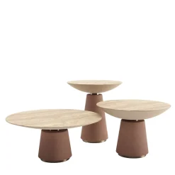 Vismara Outdoor Coffee Tables<Eclisse Set of 3 Resin Outdoor Coffee Tables