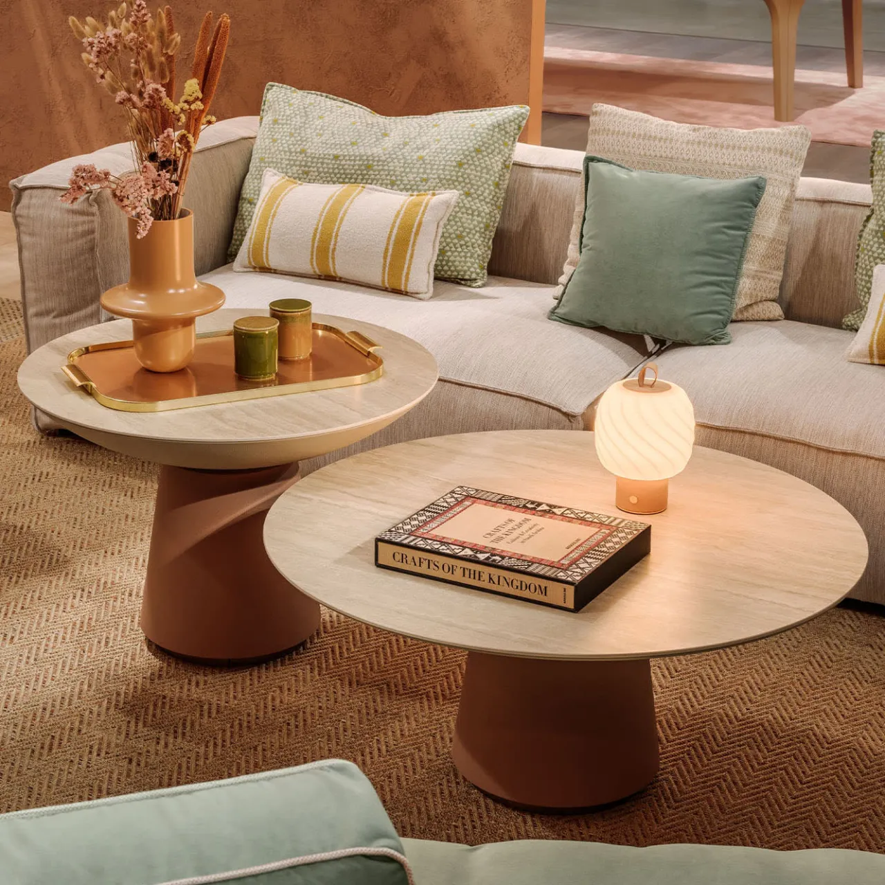 Vismara Outdoor Coffee Tables<Eclisse Set of 3 Resin Outdoor Coffee Tables
