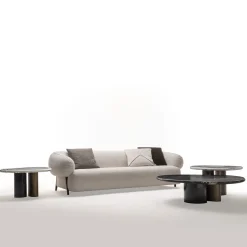Zanaboni Sofas<ED/50 000 Carol 3-Seater White Sofa