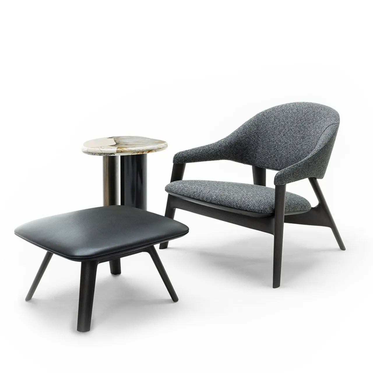 Zanaboni Lounge Chairs<ED/50 069 Egle Gray Lounge Chair