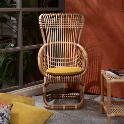 Mila Maurizi Armchairs<Eden Manao & Manila Cane Armchair With Cushion