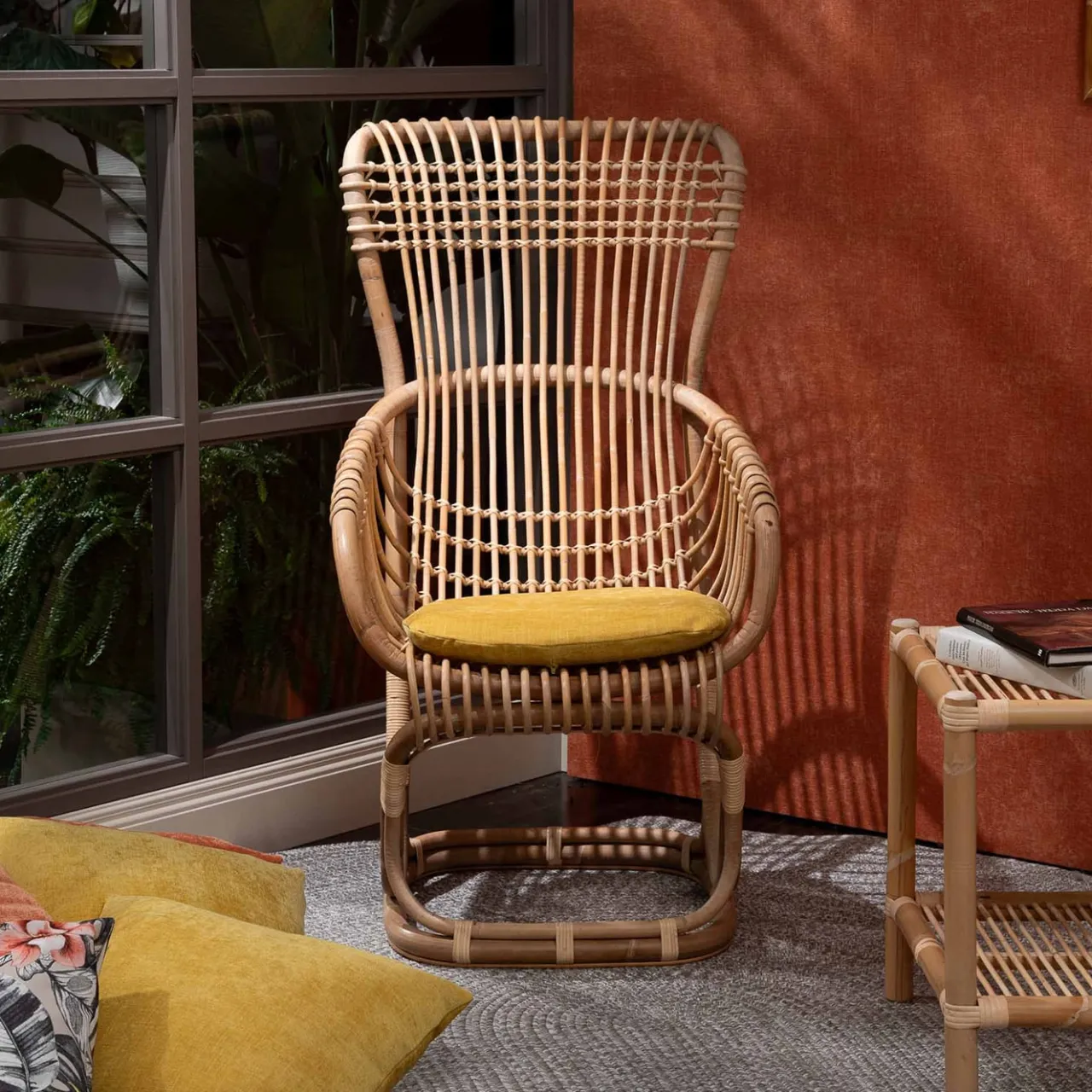 Mila Maurizi Armchairs<Eden Manao & Manila Cane Armchair With Cushion