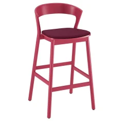 TrabA' Bar Stools<Edith Red Stool by Massimo Broglio