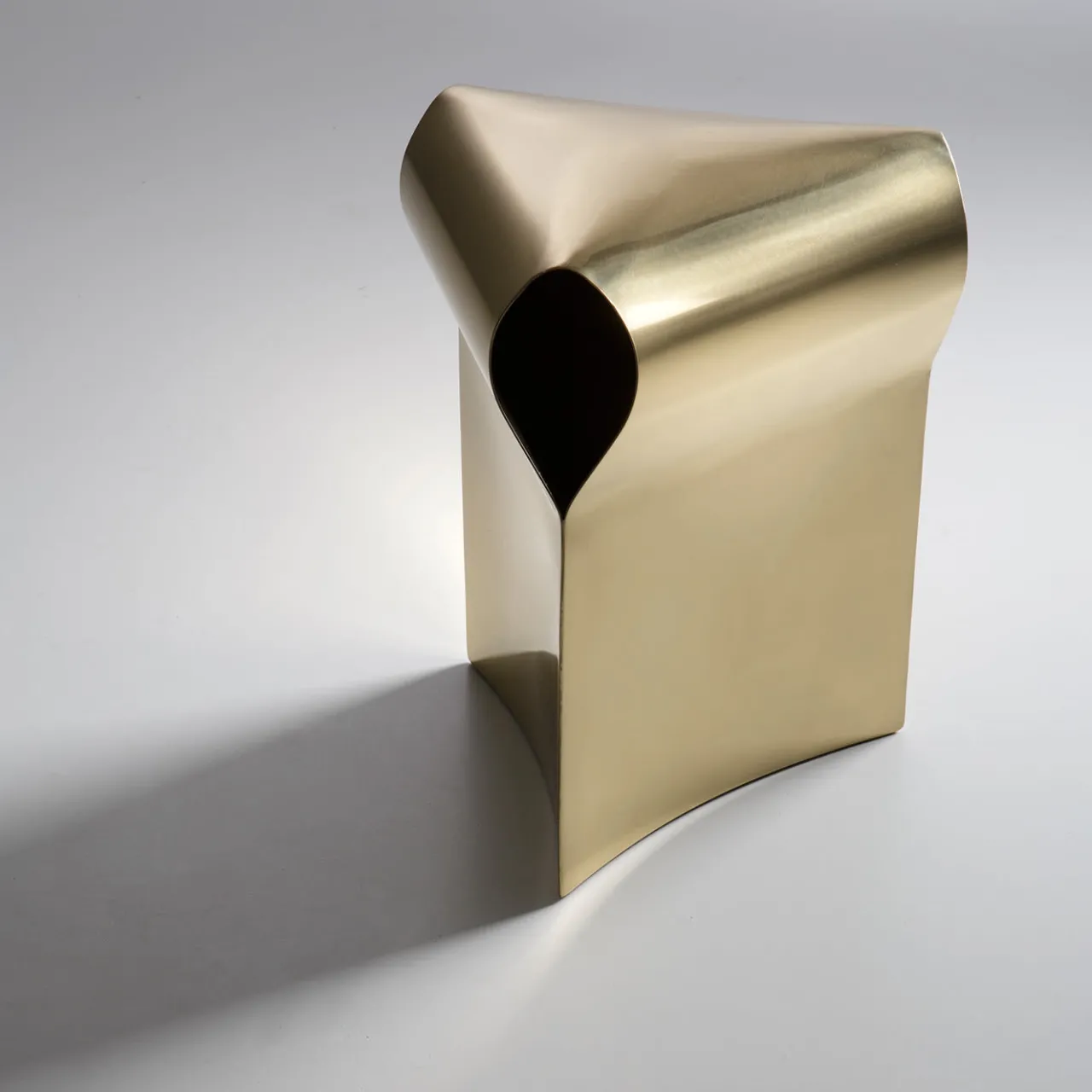 De Castelli Stools<Efesto Polished Brass Stool by Martinelli Venezia