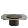 Morica Design Coffee Tables<Egg Basso Gray Oval Coffee Table with Glass Top