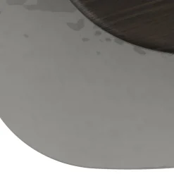 Morica Design Coffee Tables<Egg Basso Gray Oval Coffee Table with Glass Top