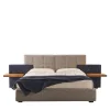 Casa Covre Beds<Elba Blue & Gray Double Bed with Nightstands