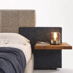 Casa Covre Beds<Elba Blue & Gray Double Bed with Nightstands