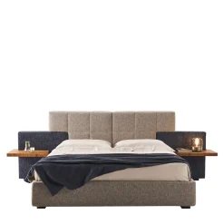 Casa Covre Beds<Elba Blue & Gray Double Bed with Nightstands