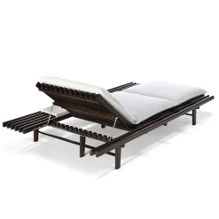 Exteta Outdoor Chaises & Daybeds<Elba Dark Brown & White Sunbed by Massimo Castagna