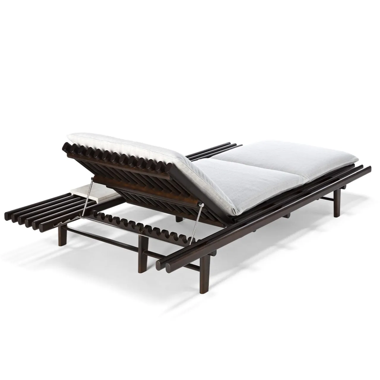 Exteta Outdoor Chaises & Daybeds<Elba Dark Brown & White Sunbed by Massimo Castagna