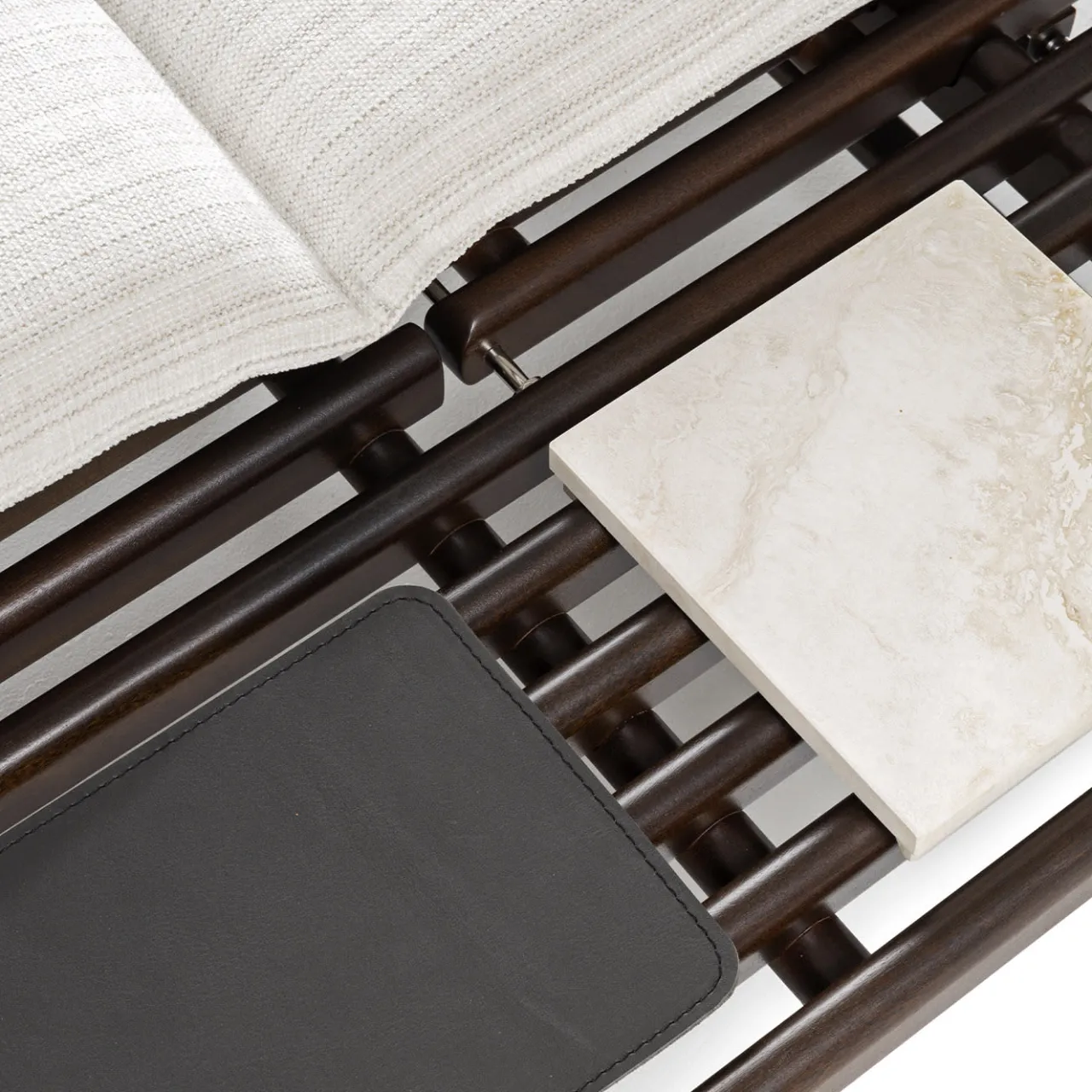 Exteta Outdoor Chaises & Daybeds<Elba Dark Brown & White Sunbed by Massimo Castagna