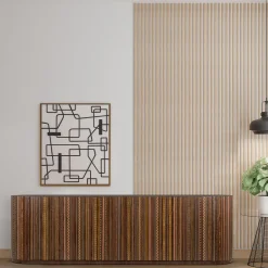 CG Capelletti Sideboards Buffets<Element Inlaid Polychrome Walnut Sideboard