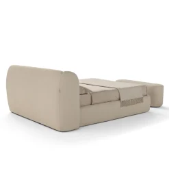 Franco Ferri Beds<Elisa 905 Beige Upholstered Bed with Storage