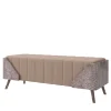 Cafedesart Benches<Elliot Wood and Velvet Bench