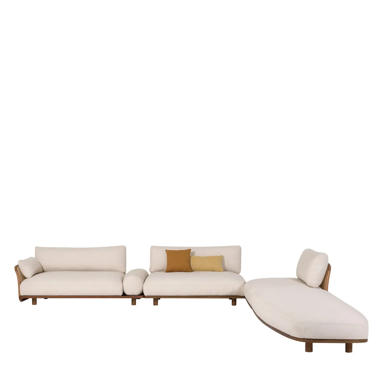 Gebrüder Thonet Vienna GmbH (GTV) – Wiener GTV Design Sofas<Ellipse White 3-Modules Sofa by Chiara Andreatti