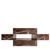 Dimarmo Coffee Tables<Elysium Rosso Levanto Marble Coffee Table by Sissy Daniele