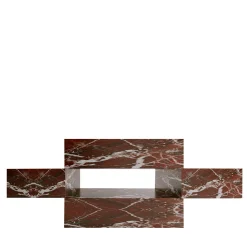 Dimarmo Coffee Tables<Elysium Rosso Levanto Marble Coffee Table by Sissy Daniele