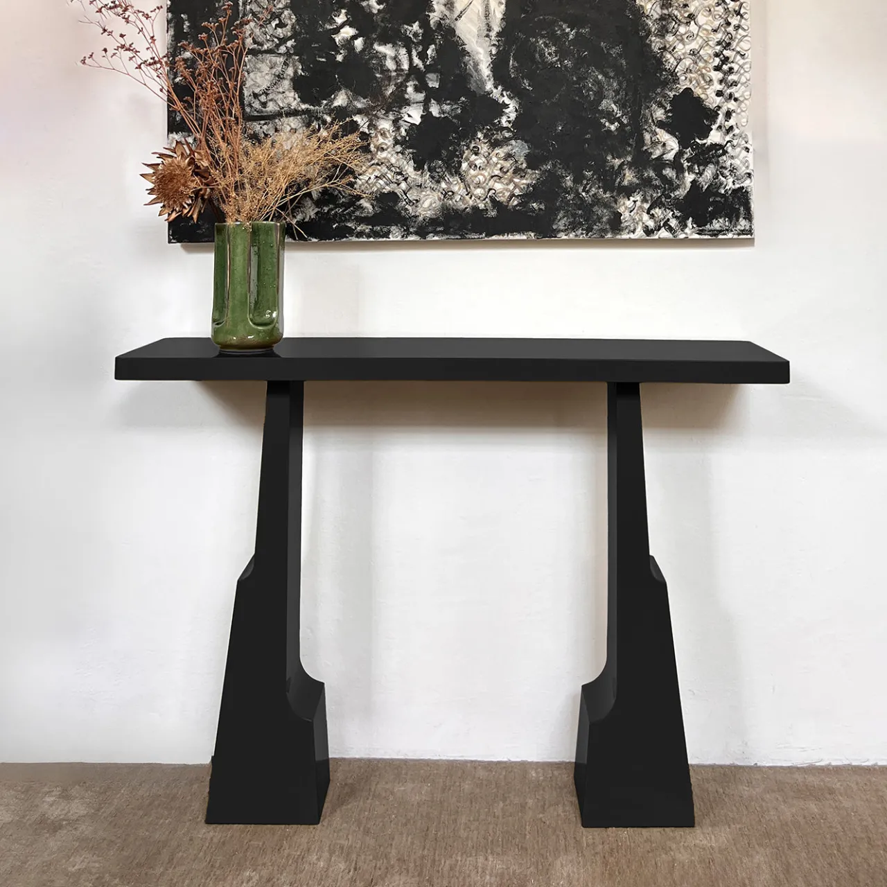 mg12 by Monica Geronimi Consoles<Emily Black Lacquered Wood Console
