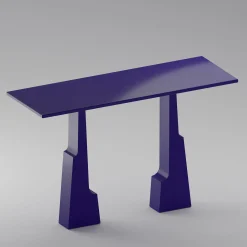 mg12 by Monica Geronimi Consoles<Emily Blue Lacquered Wood Console