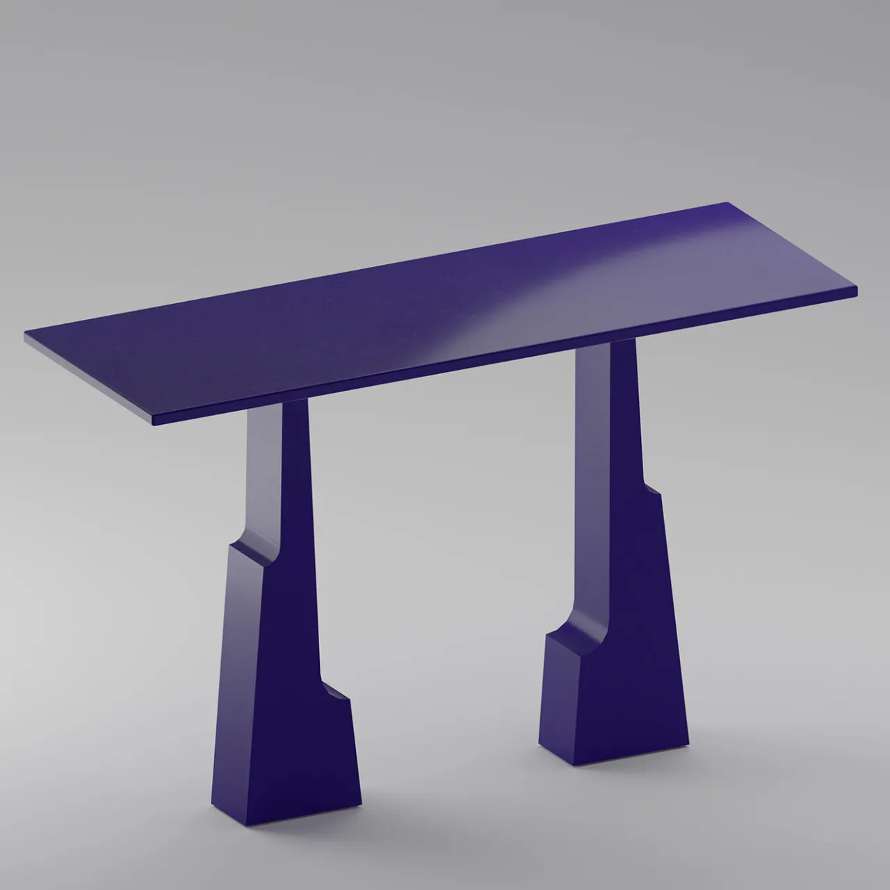 mg12 by Monica Geronimi Consoles<Emily Blue Lacquered Wood Console
