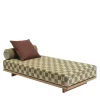 Jwana Hamdan Outdoor Chaises & Daybeds<Emir 189 Olive Check Outdoor Sunbed