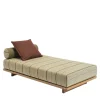 Jwana Hamdan Outdoor Chaises & Daybeds<Emir 189 Olive Striped Outdoor Sunbed