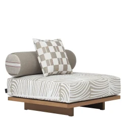 Jwana Hamdan Outdoor Sofas & Benches<Emir White Central Outdoor Sofa Module