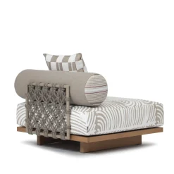 Jwana Hamdan Outdoor Sofas & Benches<Emir White Central Outdoor Sofa Module
