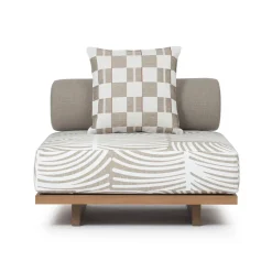 Jwana Hamdan Outdoor Sofas & Benches<Emir White Central Outdoor Sofa Module